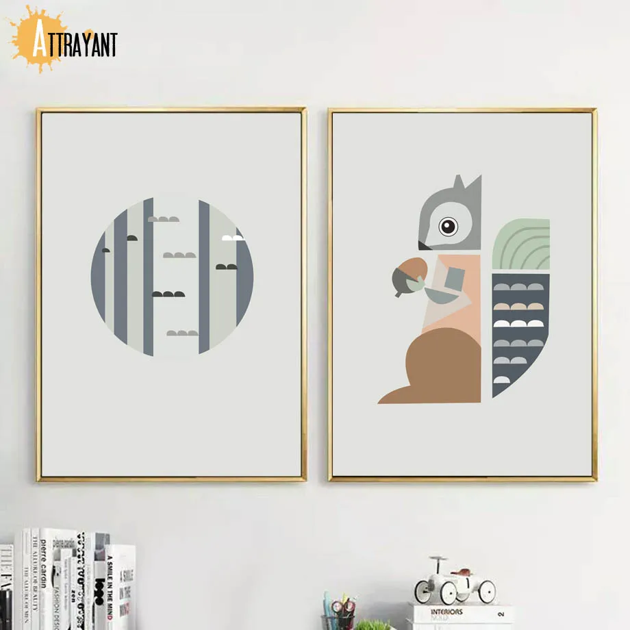 Geometric Squirrel Wall Art Canvas Painting Nordic Posters And Prints Wall Pictures For Kids Bedroom Baby Boy Girl Room Decor
Geometric Squirrel Wall Art Canvas Painting Nordic Posters And Prints Wall Pictures For Kids Bedroom Baby Boy Girl Room Decor