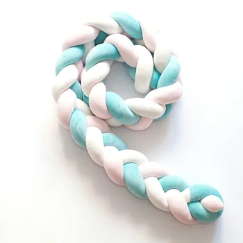 New 1.5M-2.0M Length Newborn Baby Nodic Knot Bumper Long Knotted Braid Pillow Bed Bumper in Crib Infant Room Decor Crib Bumpers
New 1.5M-2.0M Length Newborn Baby Nodic Knot Bumper Long Knotted Braid Pillow Bed Bumper in Crib Infant Room Decor Crib Bumpers
