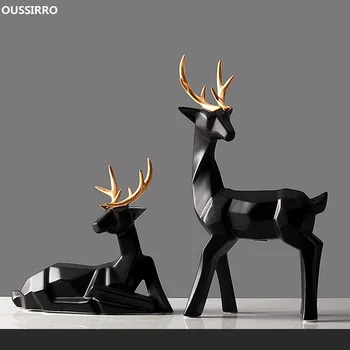 High Quality Ceramic Black White Deer Creative Head Home Decor Ceramic Crafts Porcelain Animal Figurines Christmas Gift W2895
High Quality Ceramic Black White Deer Creative Head Home Decor Ceramic Crafts Porcelain Animal Figurines Christmas Gift W2895