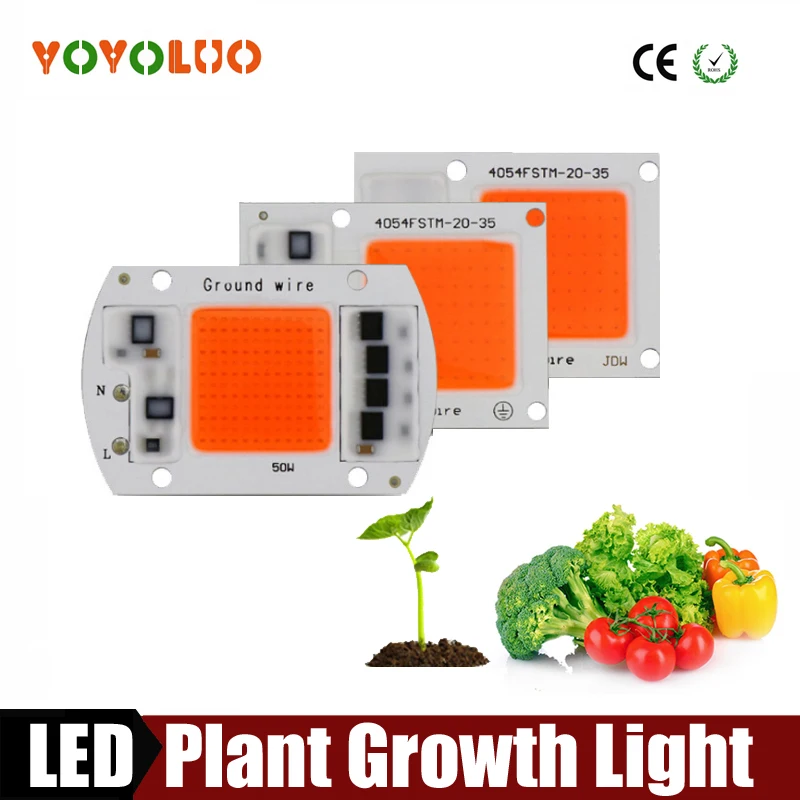 LED COB Chip For Grow Plant Light Full Spectrum AC220V 50W 30W 20W For Indoor Plant Seedling Grow and Flower Growth Lighting
LED COB Chip For Grow Plant Light Full Spectrum AC220V 50W 30W 20W For Indoor Plant Seedling Grow and Flower Growth Lighting