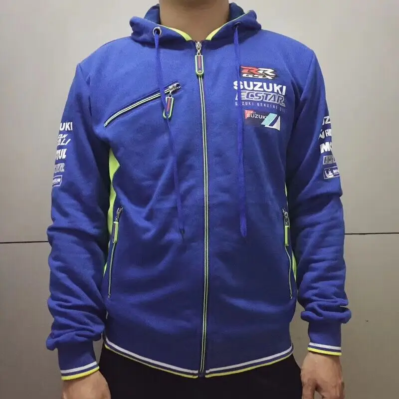 2018 new motorcycle MOTO GP hoodie for Suzuki adult men's zipper blue sweatshirt Off-road sweater racing casual jacket Jersey
2018 new motorcycle MOTO GP hoodie for Suzuki adult men's zipper blue sweatshirt Off-road sweater racing casual jacket Jersey