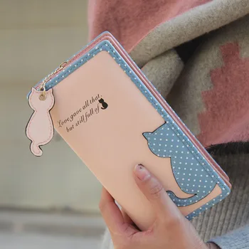 10PCS / LOT Fashion Long Wallet Women Lovely Female Purse PU Leather Cat Zipper Wallet Card Holder Bags
10PCS / LOT Fashion Long Wallet Women Lovely Female Purse PU Leather Cat Zipper Wallet Card Holder Bags