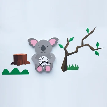 Cute Kid's Room Wall Sticker DIY Size 118x54cm Big Pattern Wall Decals 3D Animal Foam Clock Quiet Digital Point Clock Hanging
Cute Kid's Room Wall Sticker DIY Size 118x54cm Big Pattern Wall Decals 3D Animal Foam Clock Quiet Digital Point Clock Hanging