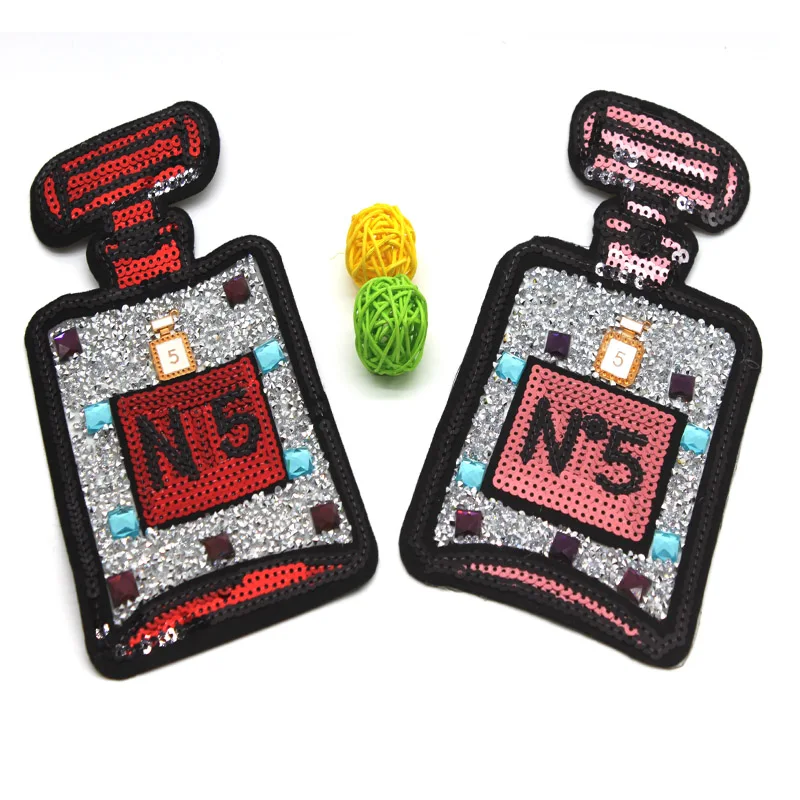 Embroidered iron On Patches 2pcs Perfume bottles patch DIY bag accessories fashion sticker Badge T shirt & Clothing applique
Embroidered iron On Patches 2pcs Perfume bottles patch DIY bag accessories fashion sticker Badge T shirt & Clothing applique