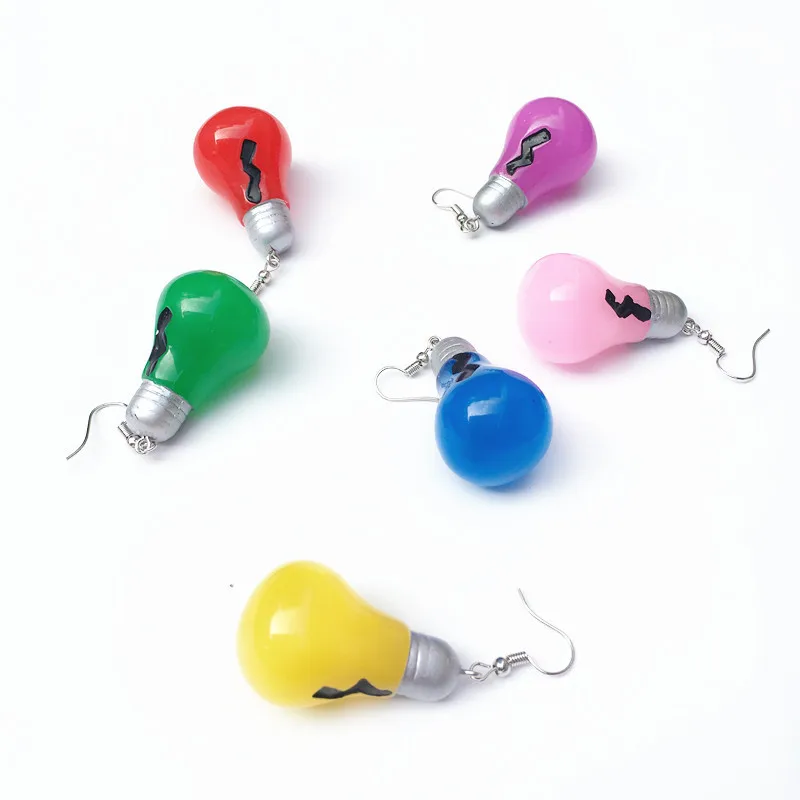 2019 Unique Design Cute Creative 3D Light Bulb Drop Earrings Funny Candy Color Earrings for Women Party Exaggerated Jewelry Gift
2019 Unique Design Cute Creative 3D Light Bulb Drop Earrings Funny Candy Color Earrings for Women Party Exaggerated Jewelry Gift