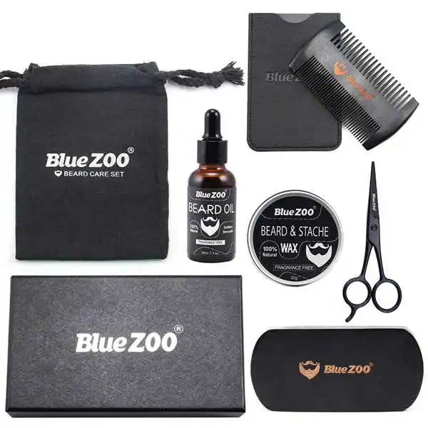 bluezoo 7pcs/set Men Beard Grooming Kits Beard Oil Mustache Moisturizing Wax Mustache Balm Beard Oil Essence Styling Comb Bear
bluezoo 7pcs/set Men Beard Grooming Kits Beard Oil Mustache Moisturizing Wax Mustache Balm Beard Oil Essence Styling Comb Bear
