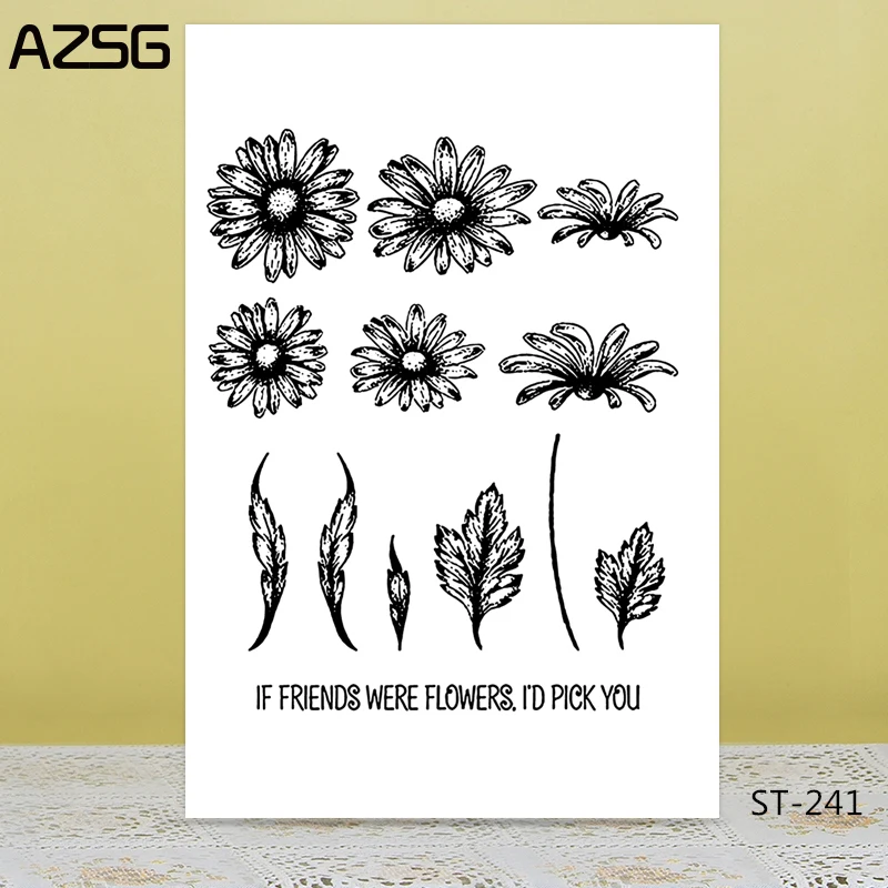 AZSG Beautiful Sunflowers Wide Slender Leaves Clear Stamps For DIY Scrapbooking/Card Making/Album Decorative Silicon Stamp Craft
AZSG Beautiful Sunflowers Wide Slender Leaves Clear Stamps For DIY Scrapbooking/Card Making/Album Decorative Silicon Stamp Craft