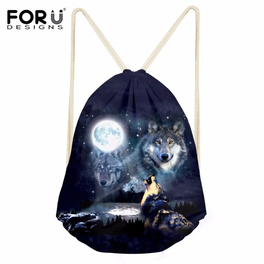 FORUDESIGNS Casual Polyester Backpacks Travel Soft Women Men Backpack Wolf 3D Printing Bags Bpys Drawstring Bag Shoulder Bag
FORUDESIGNS Casual Polyester Backpacks Travel Soft Women Men Backpack Wolf 3D Printing Bags Bpys Drawstring Bag Shoulder Bag