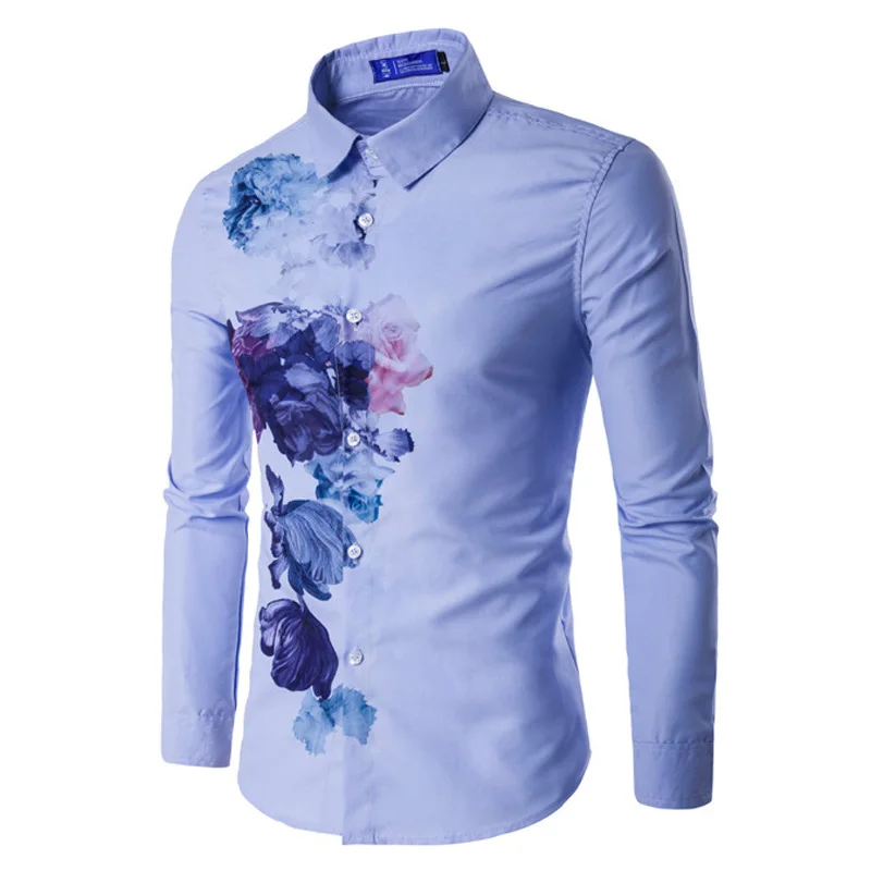 2018 new style men's Urban fashion Ink printing long-sleeved shirt men personality Popular casual high-quality shirts Asia size
2018 new style men's Urban fashion Ink printing long-sleeved shirt men personality Popular casual high-quality shirts Asia size