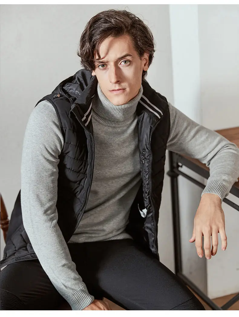 Brand MuLS Turtleneck Sweater Men Pullovers Spring Winter Thick High-Neck Male Sweater Jumpers Cotton Fleece Man knitwear Autumn 2