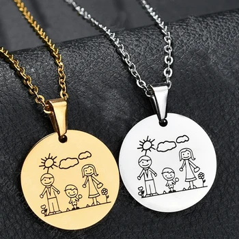 Lettering Private Necklace Family Souvenir Stainless Steel Pendant Jewelry For Family Member Necklace 1 Pcs Men Women Gift
Lettering Private Necklace Family Souvenir Stainless Steel Pendant Jewelry For Family Member Necklace 1 Pcs Men Women Gift