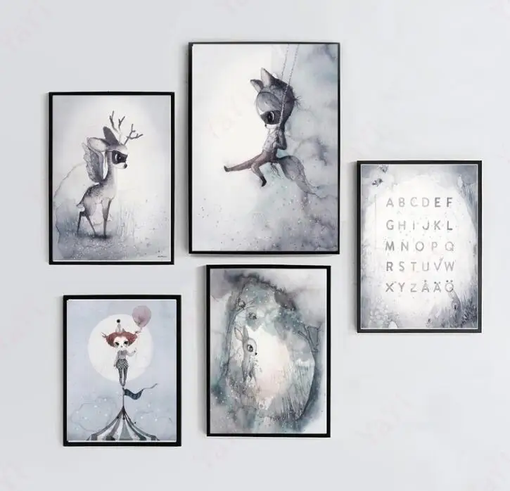 Modern Nordic Rabbit Girls Poster Cartoon Wall Pictures Canvas Painting No Framed Kids Room Decor
Modern Nordic Rabbit Girls Poster Cartoon Wall Pictures Canvas Painting No Framed Kids Room Decor