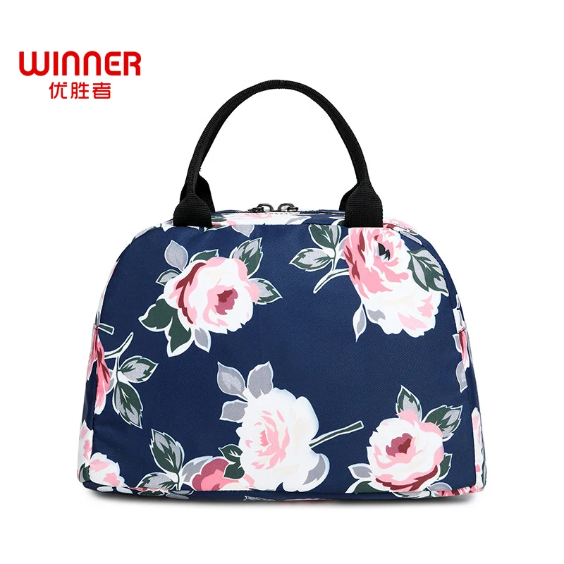 WINNER Fashion Waterproof Fabric Women Handbag Flower Printing High Quality Female Food Picnic Lunch Bags
WINNER Fashion Waterproof Fabric Women Handbag Flower Printing High Quality Female Food Picnic Lunch Bags