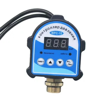

Russian Digital LED Display Water Pump Pressure Control Switch G1/4" G3/8" G1/2" WPC-10,Eletronic Controller Sensor With Adapter