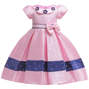 Flower Children Short Sleeve Wedding Dress Girls Doll collar nail Pearl Princess Communion Dress vestidos de fiesta
Flower Children Short Sleeve Wedding Dress Girls Doll collar nail Pearl Princess Communion Dress vestidos de fiesta