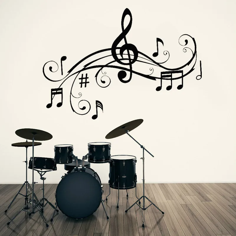 Musical Wave Home Decor Music Notes Wall Stickers Music Art Living Room Removable Vinyl Sheet Art Decals Wallpaper DA29
Musical Wave Home Decor Music Notes Wall Stickers Music Art Living Room Removable Vinyl Sheet Art Decals Wallpaper DA29
