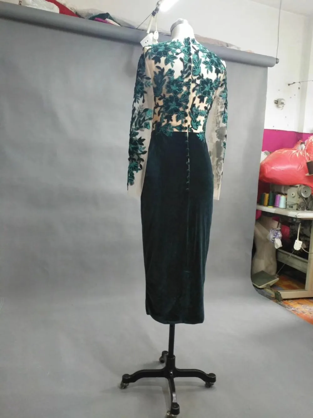 long sleeves mermaid mother of the bride dresses