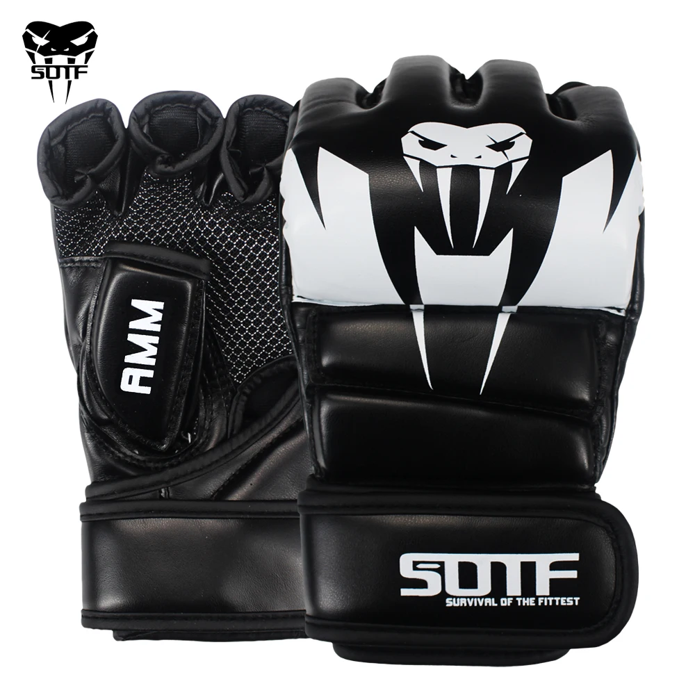 

SOTF Adults MMA Venomous snake Multicolor Boxing gloves MMA Tiger Muay Thai gloves muay thai boxing fight glove Sanda pads box