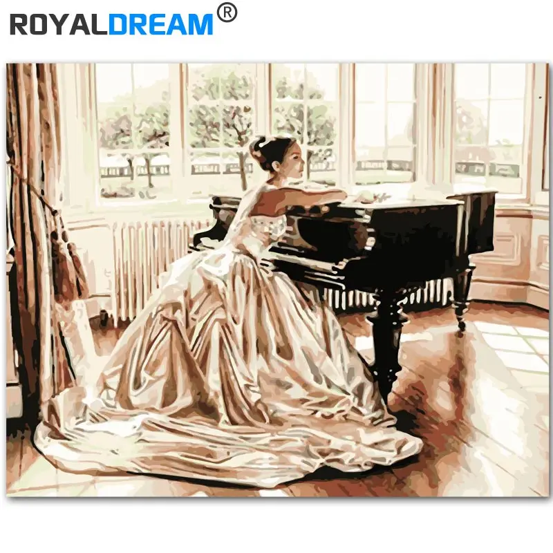ROYALDREAM Piano Girl DIY Painting By Numbers Handpainted Canvas Painting Home Wall Art Picture For Living Room Unique Gift
ROYALDREAM Piano Girl DIY Painting By Numbers Handpainted Canvas Painting Home Wall Art Picture For Living Room Unique Gift