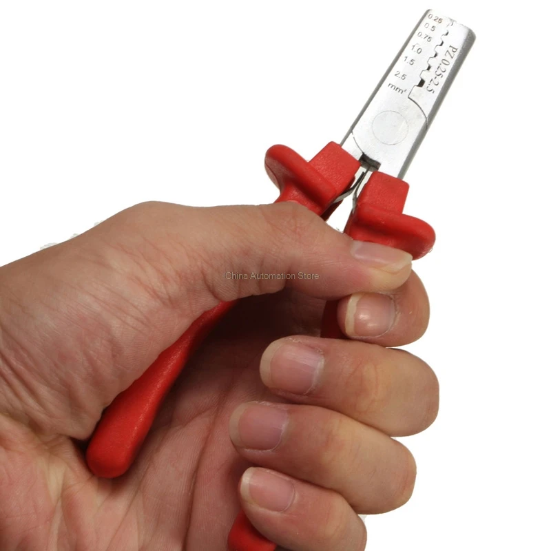 Mini Small Ferrules Tool Crimper Plier for Crimping Cable End-sleeves from 0.25-2.5mm2
Mini Small Ferrules Tool Crimper Plier for Crimping Cable End-sleeves from 0.25-2.5mm2