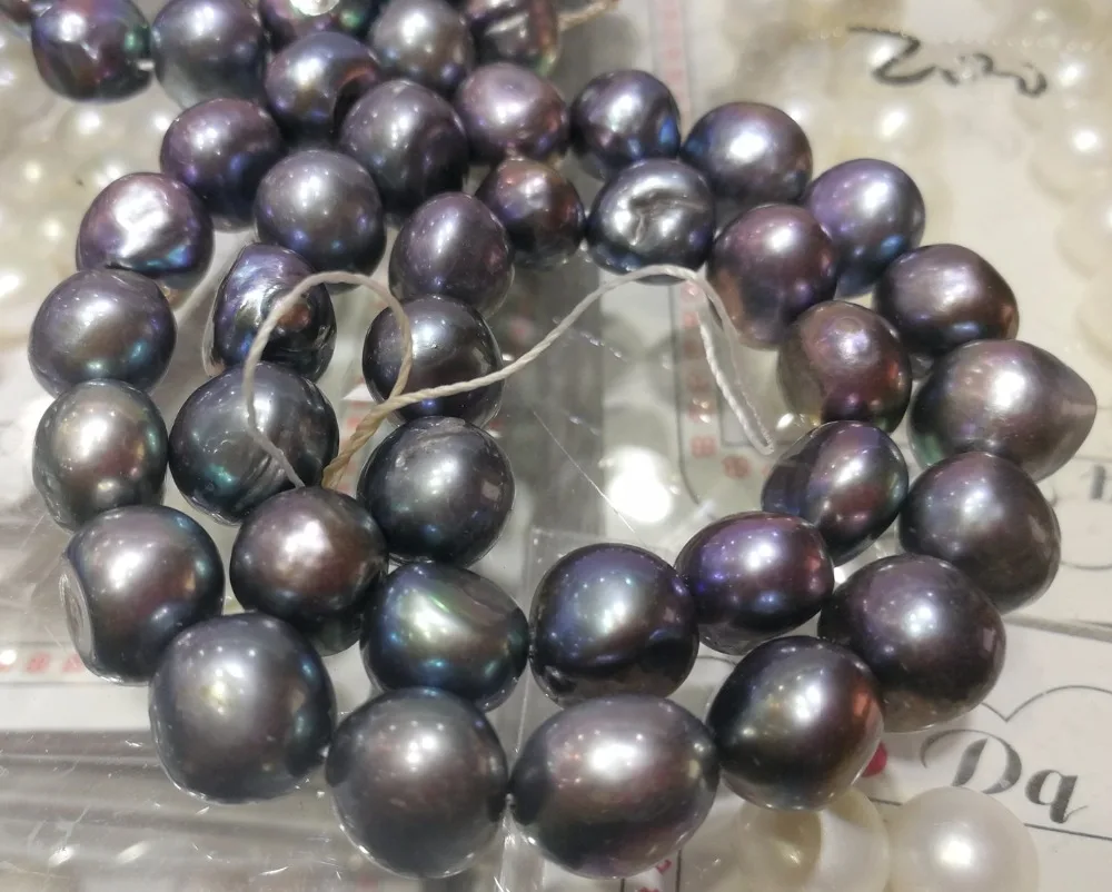 Genuine AAA Natural Pearl 12x13mm black gray colors baroque freshwater pearl loose beads DIY gift one strands Hole Approx 1mm
Genuine AAA Natural Pearl 12x13mm black gray colors baroque freshwater pearl loose beads DIY gift one strands Hole Approx 1mm