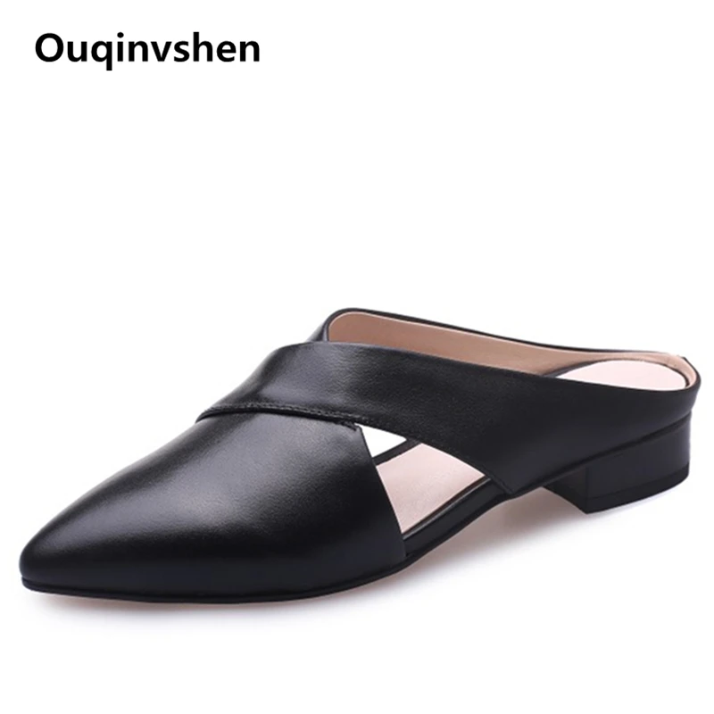 Ouqinvshen Hollow Slippers Woman Concise Black Shallow Plus Size Summer Slipper Women Pointed Toe Mules Shoes Women Outdoor
Ouqinvshen Hollow Slippers Woman Concise Black Shallow Plus Size Summer Slipper Women Pointed Toe Mules Shoes Women Outdoor