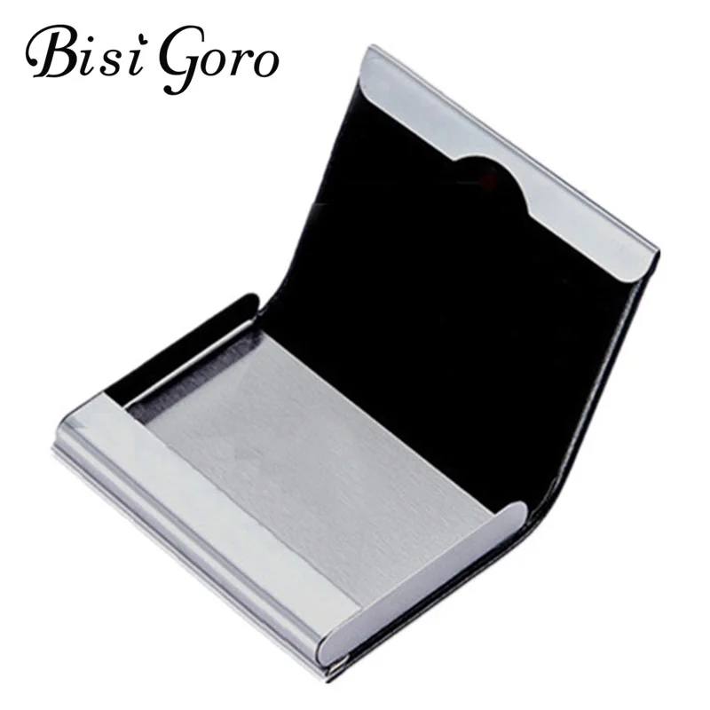 BISI GORO 2019 Name Card Holder Aluminum PU Leather 2019 Business Unisex Magnetic Card Bank Cases Pocket Holder Case Boxes Cards
BISI GORO 2019 Name Card Holder Aluminum PU Leather 2019 Business Unisex Magnetic Card Bank Cases Pocket Holder Case Boxes Cards