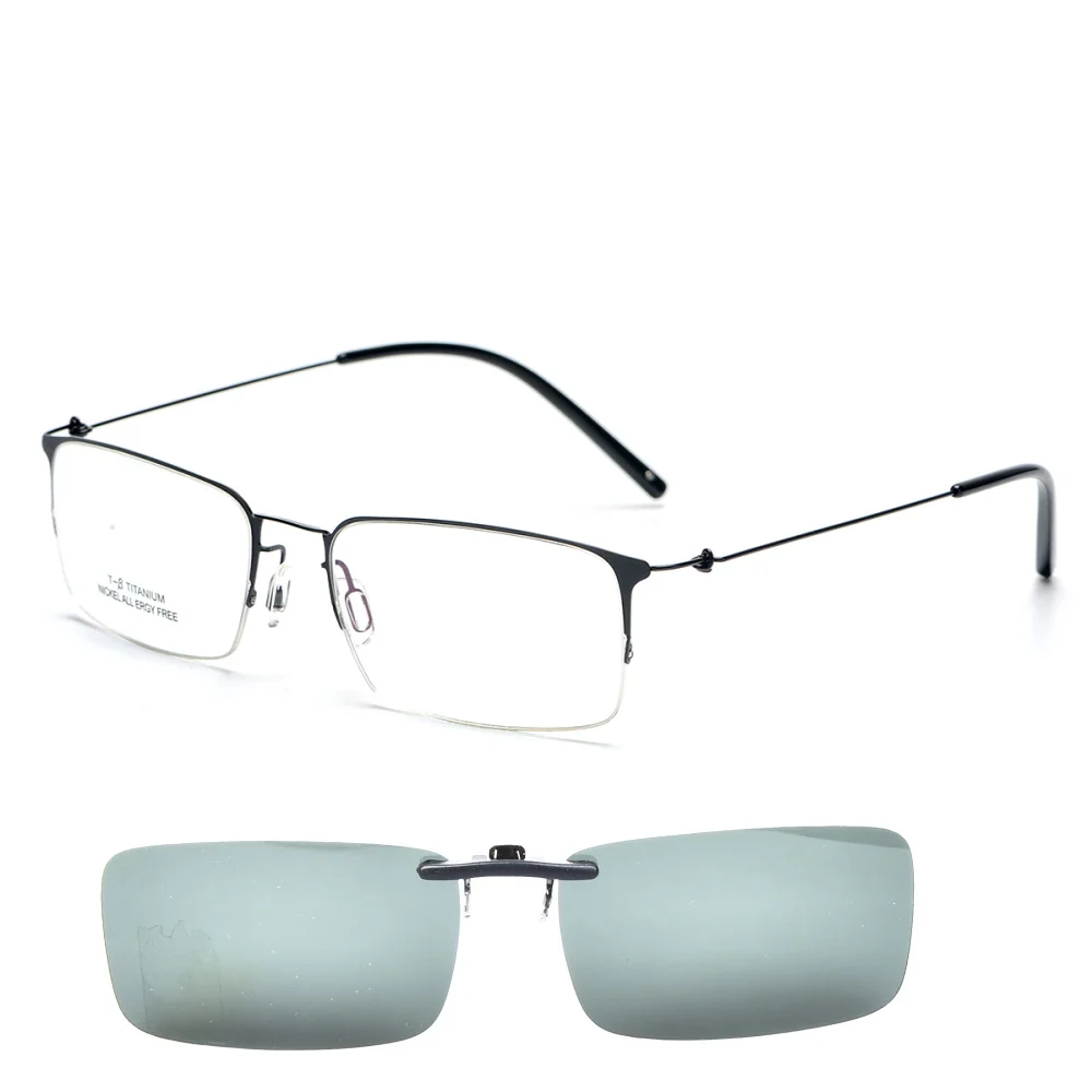 Titanium Glasses Frame Men with Polarized Sunglasses Clip-on Lightweight Optical eyeglasses oculos de grau spectacle frames
Titanium Glasses Frame Men with Polarized Sunglasses Clip-on Lightweight Optical eyeglasses oculos de grau spectacle frames