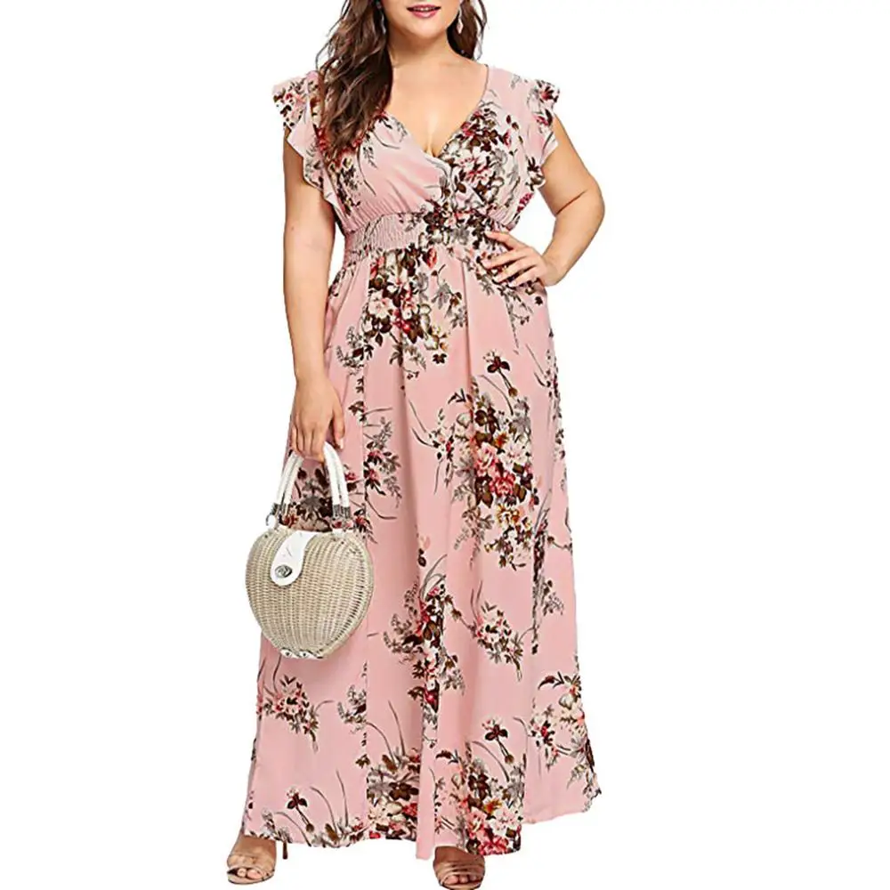 2019 Women Plus Size Summer Dress V Neck Floral Print Boho Sleeveless Party Beach Maxi Plus Up Dress
2019 Women Plus Size Summer Dress V Neck Floral Print Boho Sleeveless Party Beach Maxi Plus Up Dress