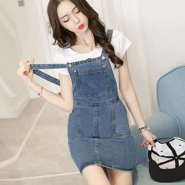 New Fashion 2018 Summer denim Dress Women Casual Big Front Pocket Jeans Sundress Vestdos AH748
New Fashion 2018 Summer denim Dress Women Casual Big Front Pocket Jeans Sundress Vestdos AH748