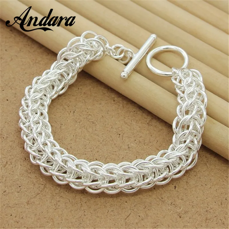 Classic Style Silver Color Geometric Charm Bracelet Women Men 925 Bracelets Fine Jewelry
Classic Style Silver Color Geometric Charm Bracelet Women Men 925 Bracelets Fine Jewelry