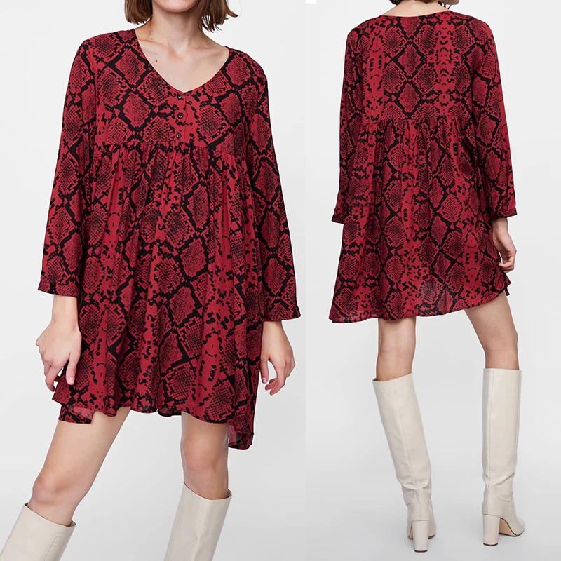 Snake Print Pregnancy Dress 2019 Spring New IN V-neckline Maternity Dresses Photo Shoot Loose Clothes summer for pregnant women
Snake Print Pregnancy Dress 2019 Spring New IN V-neckline Maternity Dresses Photo Shoot Loose Clothes summer for pregnant women