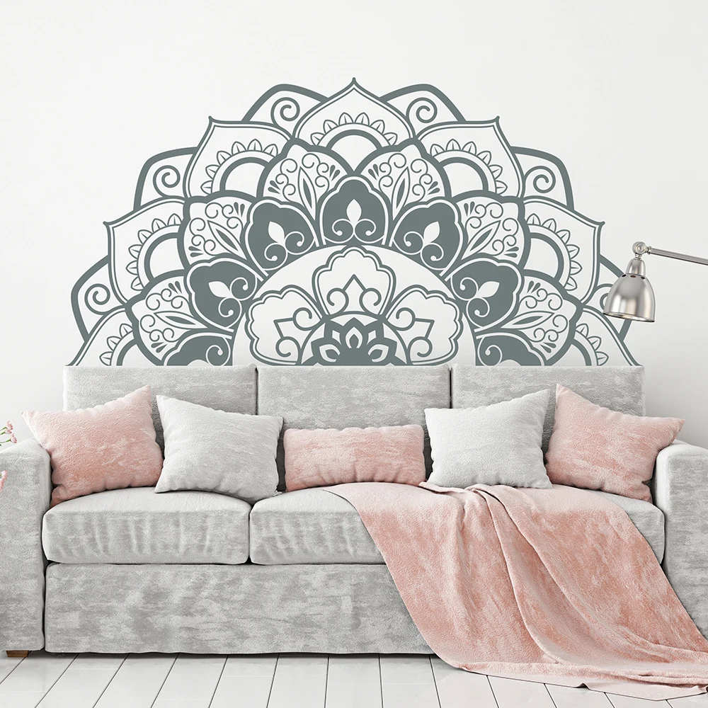 Fashion Mandala Wall Decals Art Half Mandala Headboard Home Decor Vinyl Bohemian Wall Stickers Bedroom Yoga Studio Wall LC1193
Fashion Mandala Wall Decals Art Half Mandala Headboard Home Decor Vinyl Bohemian Wall Stickers Bedroom Yoga Studio Wall LC1193