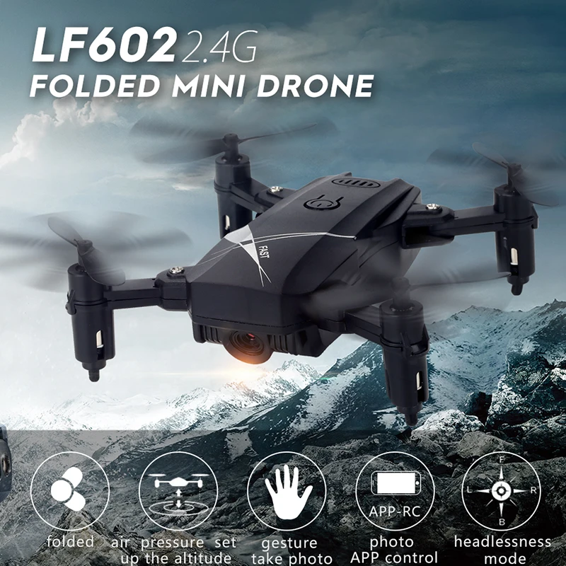 

2.4Ghz Uav Altitude Hold Hover One Key Return HD CAMERA Toys Stable Gimbal Speed Adjustable LED 720P Drone Gift Cameras Drone