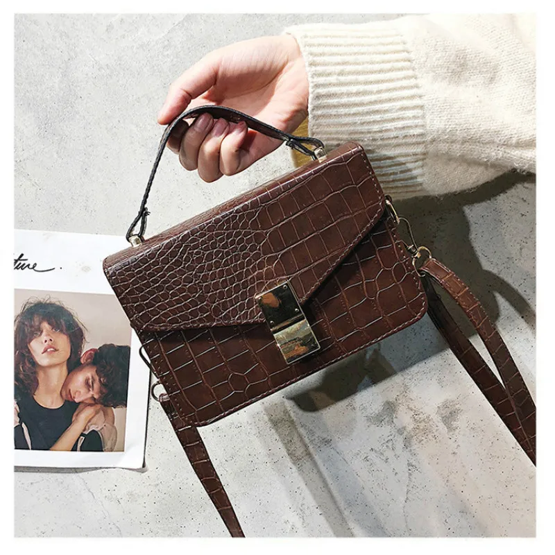 Women Messenger Bag Brand Designer Flap Crossbody Bag Lady Handbag Female New Crocodile Pattern Shoulder Small Square Tote Bag
Women Messenger Bag Brand Designer Flap Crossbody Bag Lady Handbag Female New Crocodile Pattern Shoulder Small Square Tote Bag
