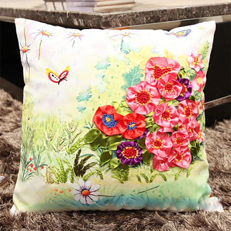 Butterfly Flowers Ribbon Embroidery Kit Toolkit Cushion Covers Pillow Cover Fashion Home Gifts Unfinished DIY Handmade
Butterfly Flowers Ribbon Embroidery Kit Toolkit Cushion Covers Pillow Cover Fashion Home Gifts Unfinished DIY Handmade