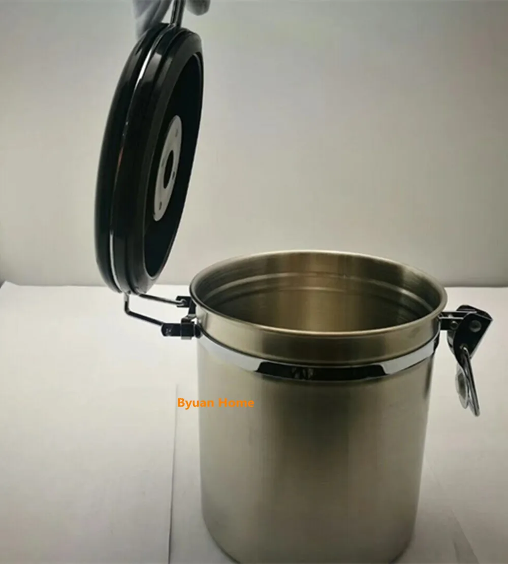 New BYUAN HOME 1pc Stainles steel 1.8L coffee bean storage tank multi-function dry food vault hiqh quality coffee canister
New BYUAN HOME 1pc Stainles steel 1.8L coffee bean storage tank multi-function dry food vault hiqh quality coffee canister