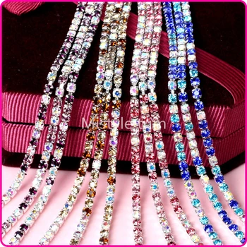 Multi mixed color Decorative Strass Crystal Chain AB Sew On Strass Rhinestone Cup Chain 10 Yards Silver Base
Multi mixed color Decorative Strass Crystal Chain AB Sew On Strass Rhinestone Cup Chain 10 Yards Silver Base