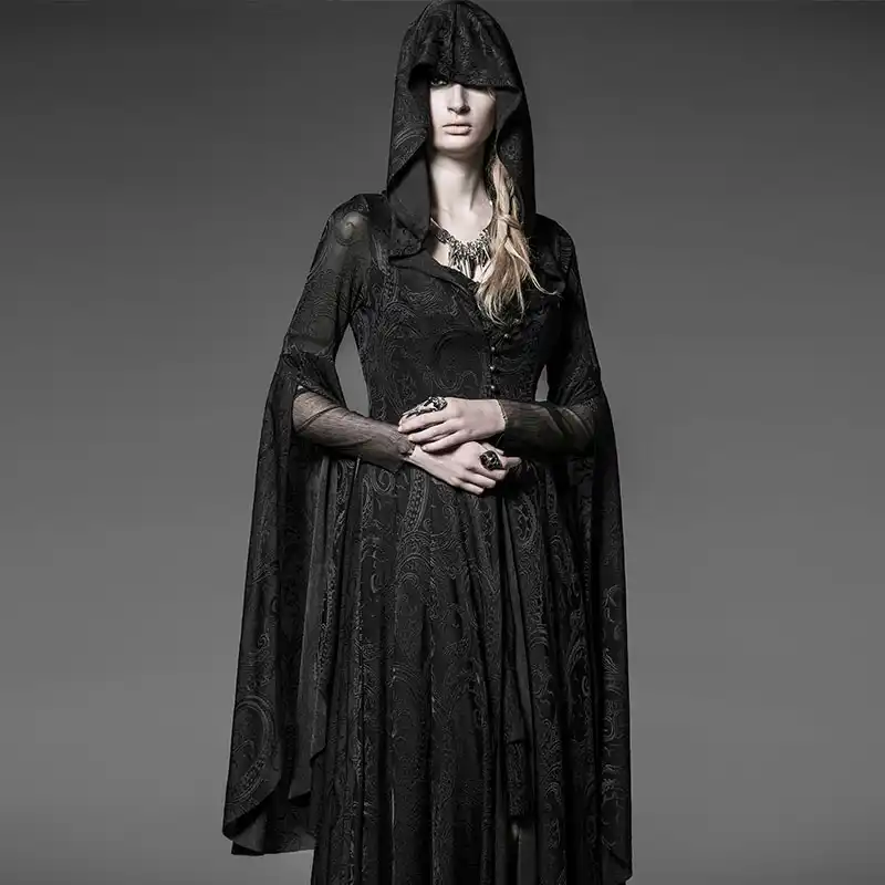 black gothic witch dress