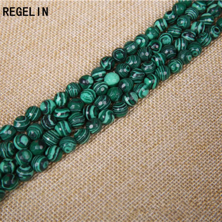 REGELIN Malachite Natural Stone Beads 4/6/8/10/12/14mm Round Crystal Quartz Loose Beads DIY Beads For Jewelry Making
REGELIN Malachite Natural Stone Beads 4/6/8/10/12/14mm Round Crystal Quartz Loose Beads DIY Beads For Jewelry Making