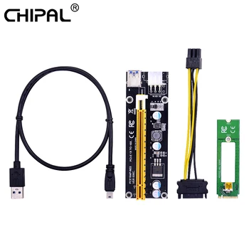 CHIPAL 10PCS 60CM NGFF M.2 M Key to USB3.0 PCI-E Riser Card M2 Interface PCIE 16X 1X Extender with Molex Power for Bitcoin Miner
CHIPAL 10PCS 60CM NGFF M.2 M Key to USB3.0 PCI-E Riser Card M2 Interface PCIE 16X 1X Extender with Molex Power for Bitcoin Miner