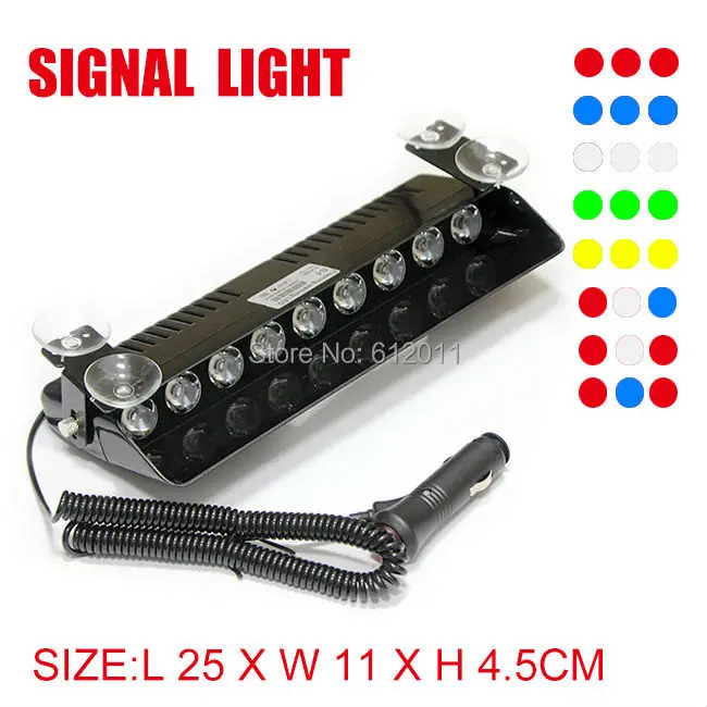 Free Shipping S1 9W 9LEDS Emergency Strobe Flash Light Super Bright Dash Light RED BLUE AMBER WHITE GREEN
Free Shipping S1 9W 9LEDS Emergency Strobe Flash Light Super Bright Dash Light RED BLUE AMBER WHITE GREEN