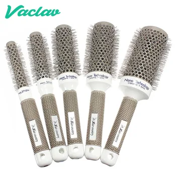 Vaclav 6 Size Hair Brush Nano Hairbrush Thermal Ceramic Ion Round Barrel Comb Hairdressing Hair Salon Styling Drying Curling
Vaclav 6 Size Hair Brush Nano Hairbrush Thermal Ceramic Ion Round Barrel Comb Hairdressing Hair Salon Styling Drying Curling