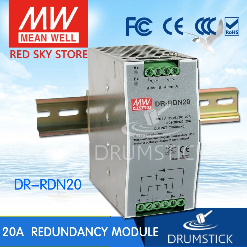 MEAN WELL DR-RDN20 30V 20A meanwell DR-RDN20 30V 20A Power Supply Redundancy Module
MEAN WELL DR-RDN20 30V 20A meanwell DR-RDN20 30V 20A Power Supply Redundancy Module