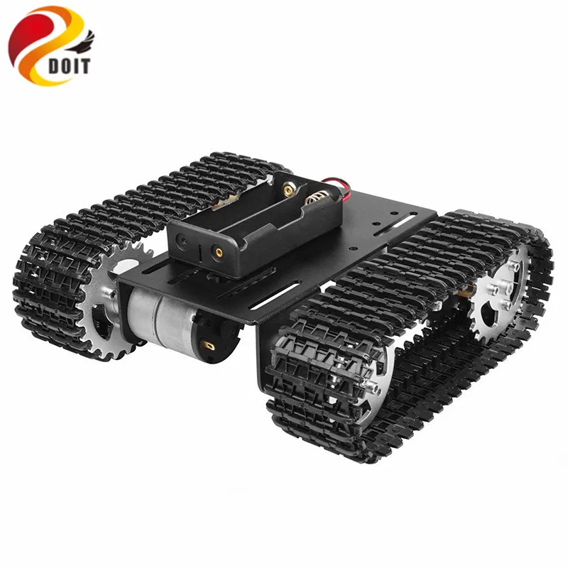 Smart Robot Tank Chassis Tracked Car Platform T101 With Dual DC 12V 350rpm Motor For Arduino DIY Robot Toy Part
Smart Robot Tank Chassis Tracked Car Platform T101 With Dual DC 12V 350rpm Motor For Arduino DIY Robot Toy Part