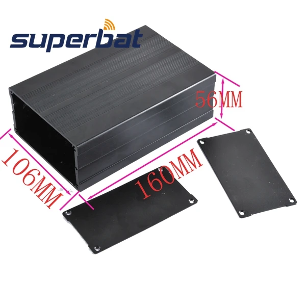 Superbat 2.20"X4.17"X6.30" Black Big Extruded Aluminum Junction Box Enclosure Case for DIY Instrument PCB Amplifier 56x106x160mm
Superbat 2.20"X4.17"X6.30" Black Big Extruded Aluminum Junction Box Enclosure Case for DIY Instrument PCB Amplifier 56x106x160mm