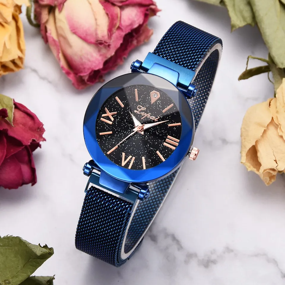 2018 Best Selling Fashion Women Mesh Magnet Buckle Starry Sky Watch Luxury Women Geometric Surface Quartz Watch Relogio Feminino
2018 Best Selling Fashion Women Mesh Magnet Buckle Starry Sky Watch Luxury Women Geometric Surface Quartz Watch Relogio Feminino