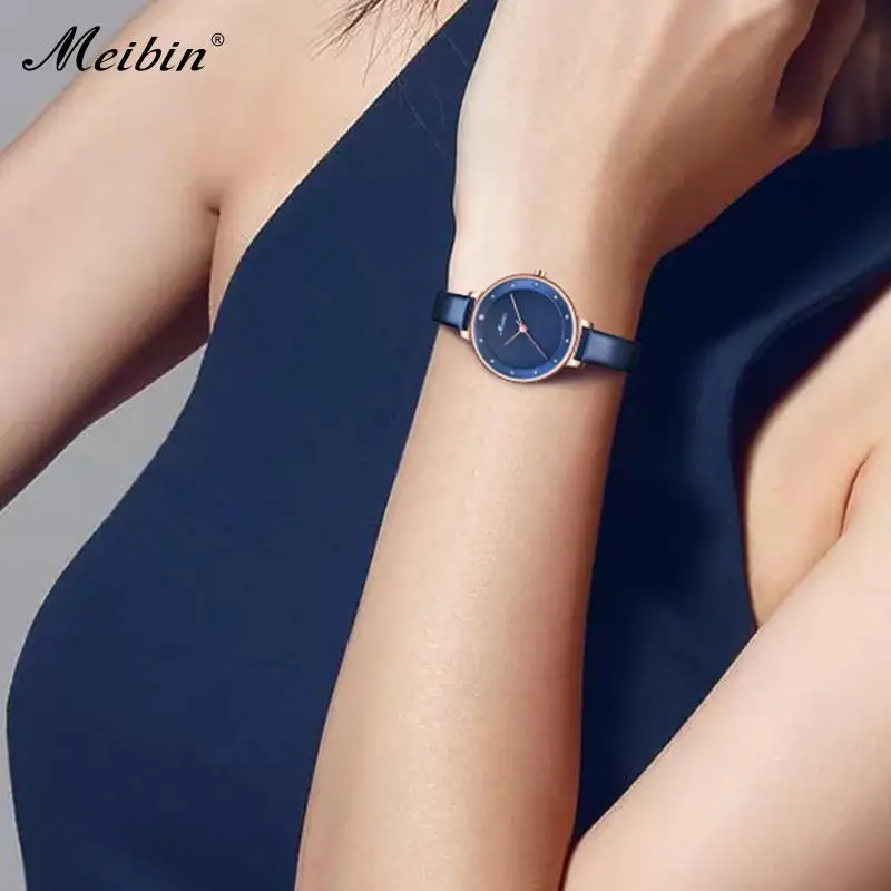 MEIBIN Top Brand Hot Sale Ladies Watches Fashion Genuine Leather Women Quarttz Watch Elegant Female Clock Relogio Feminino Gifts
MEIBIN Top Brand Hot Sale Ladies Watches Fashion Genuine Leather Women Quarttz Watch Elegant Female Clock Relogio Feminino Gifts