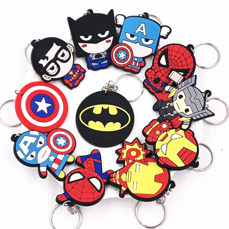 1Pcs Spiderman Marvel's The Avengers Iron Man PVC Key ring Keychains Kids Backpack Accessories charms Key chains Boys Gift
1Pcs Spiderman Marvel's The Avengers Iron Man PVC Key ring Keychains Kids Backpack Accessories charms Key chains Boys Gift