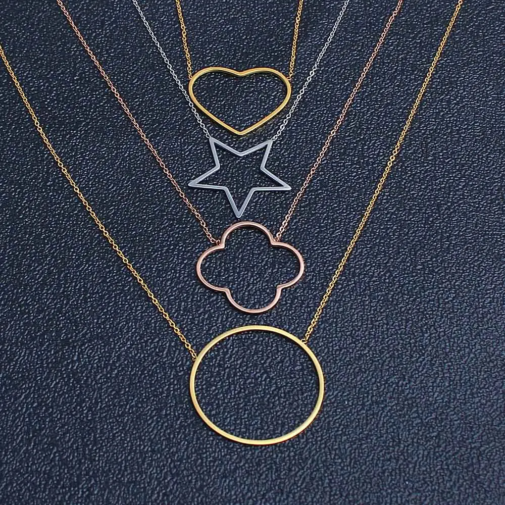 stainless steel chain choker heart best friends pendant necklace for women chocker neckless korean star clover round
stainless steel chain choker heart best friends pendant necklace for women chocker neckless korean star clover round
